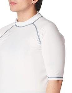 Vente en gros Vêtements de sport coupe ajustée personnalisables Vêtements de sport à compression à manches longues Chemise de luxe à manches courtes pour hommes - Product Image 4