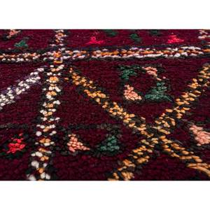 Alfombra de Lana Anudada a Mano Nuray, Diseño Geométrico Abstracto Rojo Naranja, Rectangular, para el Hogar, Entrada o Pasillo, 9x12 - Product Image 3