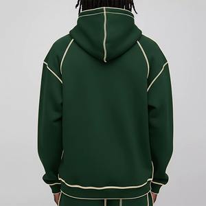 Nouveau design, sweat à capuche zippé respirant pour l'hiver, personnalisé, lourd, 100% coton, 1/4 zip, pull pour homme - Product Image 4