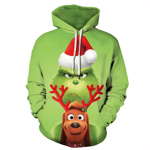 Sweat à capuche pour hommes de Noël imprimé en 3D pour hommes et femmes automne et hiver nouveau pull Hip Hop Fashion Y2K - Product Image 1
