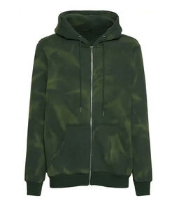 Conjunto Deportivo Personalizado con Capucha y Cremallera, Estilo Tie-Dye y Lavado Ácido, Ropa Urbana para Hombre, Sudadera y Pantalones de Chándal 100% Algodón para Invierno - Product Image 3