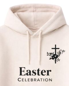 Sweat à capuche en polaire pour homme, motif croix de Pâques, pull à capuche décontracté d'hiver, streetwear, vêtements inspirés de la foi - Product Image 5