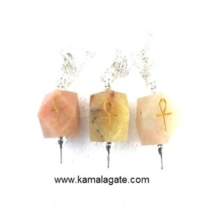 จักระลูกตุ้มคริสตัลธรรมชาติหินโมราสีดำสำหรับแกะสลัก - Product Image 2