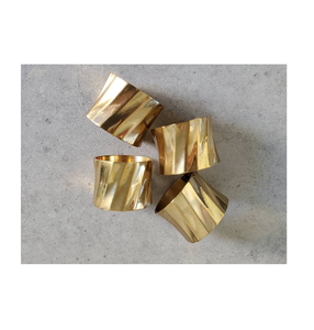 Nouveau Design Rond de Serviette en Laiton Hôtel Fête de Mariage Rond Grand Anneau de Serviette Designer Look Top Tendance à Vendre - Product Image 6