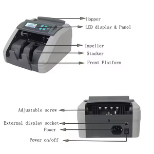 Máquina contadora de valor de <span class=keywords><strong>precio</strong></span> de fábrica, contadores de billetes de <span class=keywords><strong>euro</strong></span>, dólares filipinos - Product Image 6