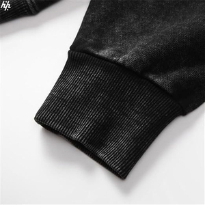 Vente en gros 380gsm pull à capuche lourd délavé à l'acide pour hommes et femmes brodé sur mesure Design unique 100% coton coupe décontractée - Product Image 5