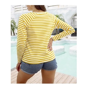 Bangladesh Fabricación Exportaciones Lujo Casual 100% Algodón Mujer Sudadera Raya Color Con Capucha Punto Mejor Venta Precio Fac - Product Image 2