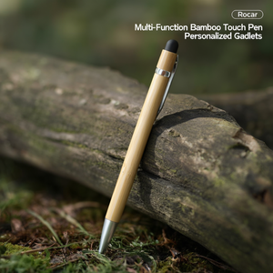 Penna Touch Multifunzione in Bambù Rocar, Gadget Personalizzati - Product Image 3