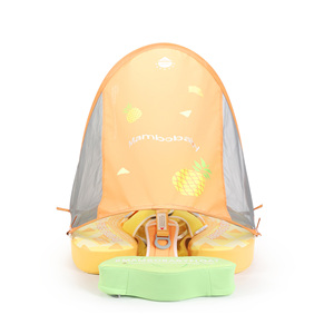 Flotador de Pecho para Bebé 3D con Forma de Pizza, No Inflable, con Toldo |   Flotador de Piscina con Diseño de Comida para Bebés de 3 a 24 Meses - Product Image 4