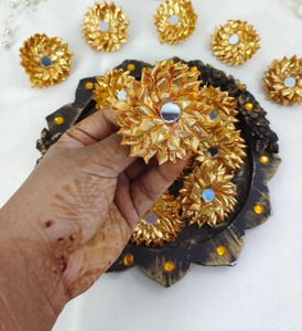 Anillos Ajustables Dorados con Espejo Gota, Regalos de Compromiso para Damas de Honor, Idea de Regalo para Invitados, Anillo de Ceremonia Musulmana Nikah, Recuerdo de Boda - Product Image 4