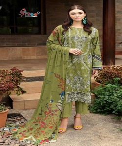 Pakistansalwar Suit Kameez Tallas grandes Invierno Abaya Elegante Lino Vestido modesto Dubai Abaya 3 piezas Turquía Musulmán - Product Image 3