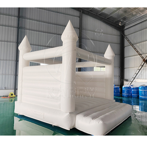 Castillo Inflable Comercial de PVC Blanco, Castillo de Brinco Personalizado, Brincolín para Fiestas al Aire Libre - Product Image 4