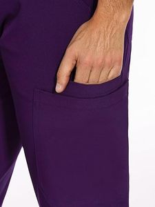 Cao Cấp Người Đàn Ông Chà Đồng Phục Với Hiện Đại Cắt Và Căng Phù Hợp Đảm Bảo Thoải Mái Cho Tất Cả Các Ngày Bệnh Viện Hoạt Động - Product Image 3