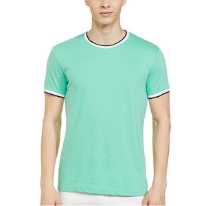 Camiseta Básica de Cuello Redondo para Hombre de Alta Calidad, 100% Algodón, Tela de Lona Ecológica, Secado Rápido, Transpirable, Blanca, Gruesa para Verano - Product Image 1