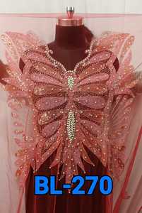 Blusa de punto corta para mujer de calidad superior bordado a mano con cuentas trabajo tejido Logo frontal transpirable para primavera competitiva - Product Image 5