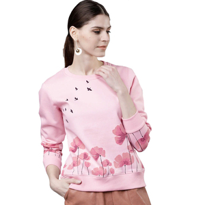เสื้อสเวตเตอร์คอตตอนผสมสำหรับผู้หญิงใส่สบายและทนทานทุกวันมีโลโก้ออกแบบเองได้ - Product Image 5