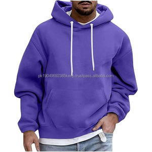 Sweat à capuche surdimensionné pour homme de haute qualité avec logo personnalisé, 100% coton noir, impression en relief, fabricants OEM en gros pour la saison de printemps - Product Image 1