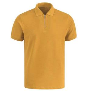 Premium Quality 2026 New Article <b>Men's</b> for <b>Shirt</b> Breathable <b>Yellow</b> Color Heavy Weight Knitted 100% Cotton OEM Customized Best - Product Image 1