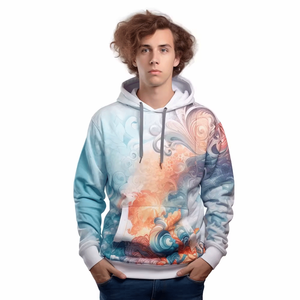Sudadera con Capucha de Manga Larga para Hombre, Sublimada, OEM, Poliéster/Algodón, Forro Polar, Impermeable, Ropa de Invierno, Muestra Gratis Disponible - Product Image 1