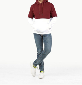 Sweats à capuche brodés personnalisés de style streetwear d'hiver pour hommes, conception personnalisée OEM, couleur unie, coupe classique - Product Image 2