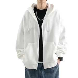 Sudadera con capucha informal suelta para hombre Color puro Primavera Otoño Nuevo estilo Versátil Cómodo Ropa de abrigo deportiva Marca de moda - Product Image 1