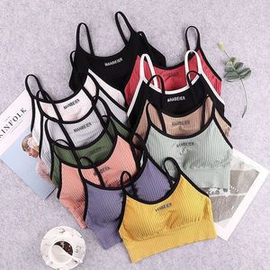 Soutien-gorge de sport pour femme, nouveau modèle, en coton, avec motif imprimé, taille XS, doux et confortable, idéal pour le yoga - Product Image 1