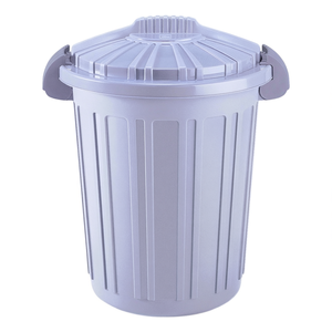 Bidone (46Lt) Teo avec couvercle à double clip AURORA Grigio 810137310D - Product Image 2