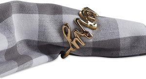 Rond de serviette en laiton super luxueux en forme de vintage unique pour décor de table de fête de mariage Rond de serviette exclusif - Product Image 3