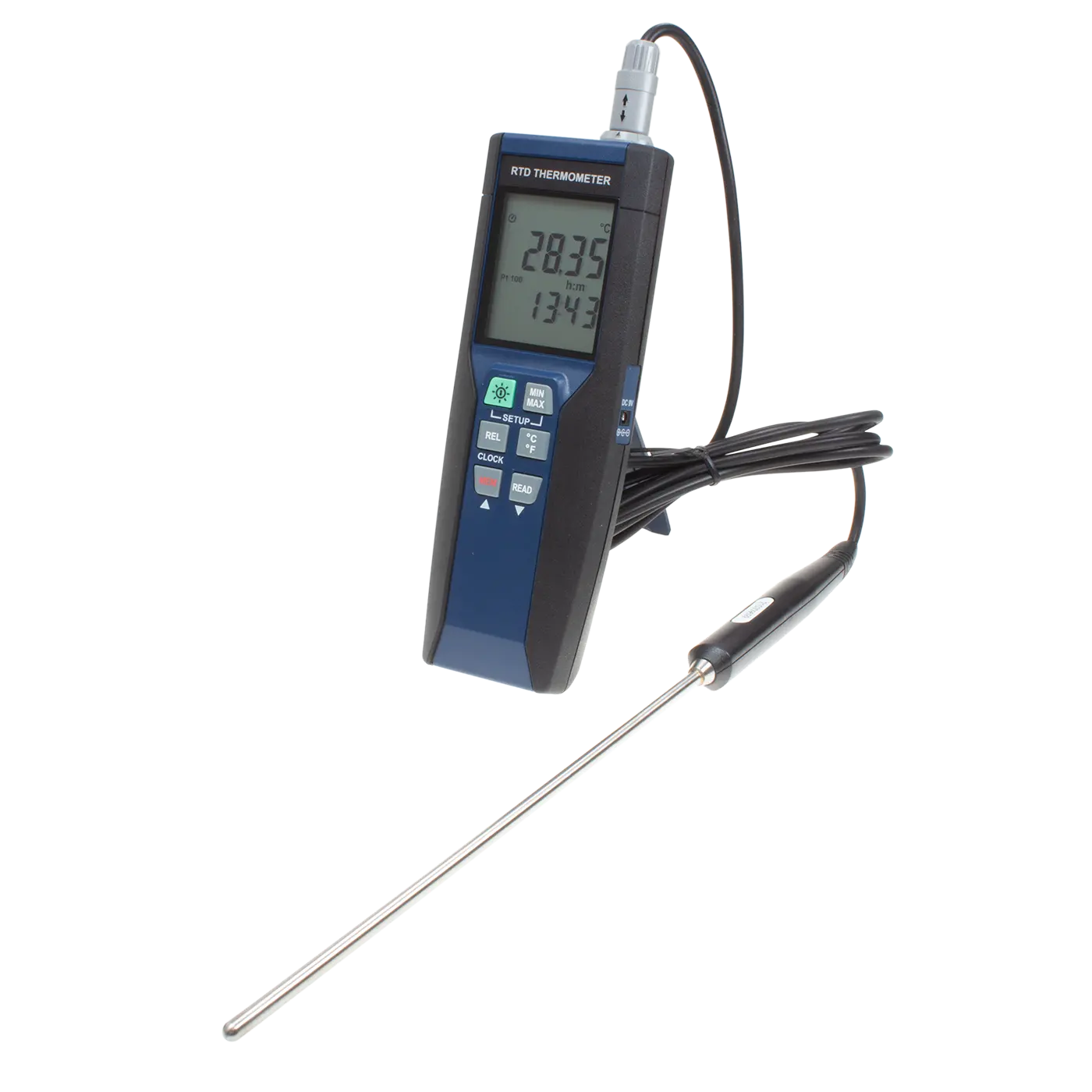 DTM-385 Pt100 Platina Weerstand Thermometer Met Digitale Thermokoppel 99 Punten Temperatuur Geheugen