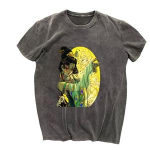 2025 100 empresa de fabricación de algodón para hombres, ropa personalizada, camisetas de lavado ácido para hombres, camiseta de lavado ácido de gota de algodón pesado de 280gsm - Product Image 6