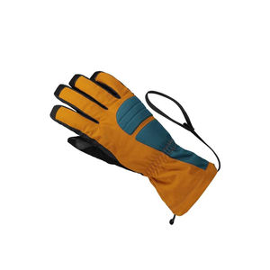 Guantes de esquí cálidos de invierno hechos a medida OEM, impermeables, de cuero de cabra, a prueba de viento, transpirables, con aislamiento térmico para snowboard - Product Image 5