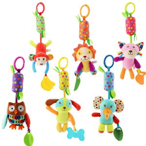 Trung Quốc Nhà sản xuất Tùy chỉnh màu sắc Đồ chơi giáo dục sang trọng vải + PP bông bé tay Rattle đồ chơi thanh - Product Image 1