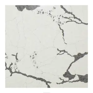 Customized Quartz Stone Marble Surface Polished Slab Tiles for Wall Cladding Countertop Kitchen Salte Culture Stone Quartz Tiles