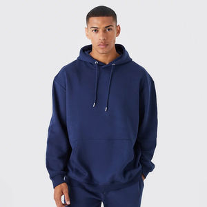 Sudaderas con capucha de invierno personalizadas para hombre, Sudadera con capucha de tela de felpa, proveedor a granel, fábrica OEM de Bangladesh, ropa de calle de Color sólido, aspecto de serigrafía - Product Image 1