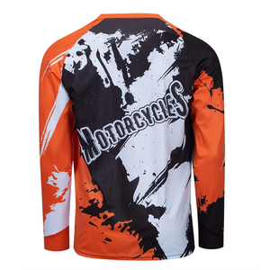 Breathable <b>Flame</b> Retardant Summer Motocross Jersey Waterproof Quick Dry Long Sleeve Racing <b>Shirt</b> Custom Digital Print Unisex - Product Image 3