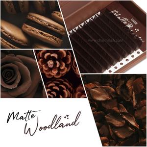 Boîtes à cils Charmlash en gros, plateaux à cils brun chocolat, extensions de cils mates, aspect naturel, OEM ODM, brun mat - Product Image 2