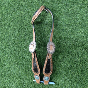 Nouveau Design Western Cuir Cheval Headstall Tête perlée Headstall Smart Western Headstall au prix du marché - Product Image 6