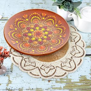 Exquisitely handcrafted with intricate beadwork these <b>table</b> <b>mats</b> add a touch of elegance and sophistication to any dining - Product Image 2