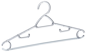 Crystal clear PP Plastic Eco-friendly Single Clothes Hanger Hooks Non-slip Design Durable Lightweight Wardrobe Bathroom - Product Image 6