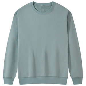 Nouveau sweat-shirt à col rond en tissu inversé vert clair 2024, meilleur design, coton de haute qualité, molleton 500GSM - Product Image 5