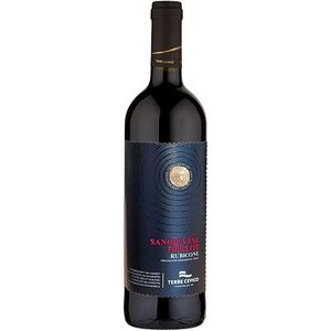 Merlot Sangiovese Rubicone IGT Red <b>Wine</b> 750ml Harmonious Italian Blend by Terre Cevico 6 Bottles Per Box - Product Image 1