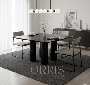 Mesa de Comedor Cuadrada de Mármol de Lujo para Espacios de Comedor Contemporáneos - Product Image 3