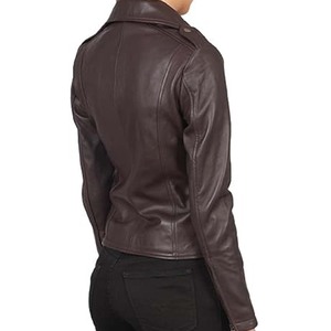 Chaqueta de cuero de manga larga para mujer de alta calidad, diseño personalizado, ropa de calle transpirable para exteriores, relleno de algodón, suministro al por mayor - Product Image 2