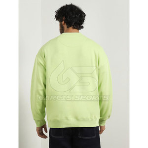 Sudadera de gran tamaño para hombre, ropa de calle, jersey de cuello redondo holgado con estilo minimalista para Otoño e Invierno - Product Image 4
