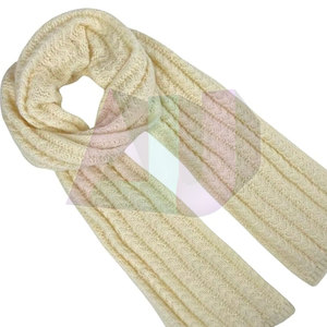 Premium Design Long Women Scarfs Knitted <b>100</b>% <b>Wool</b> Soft Breathable <b>Fabric</b> Durable Style for Winter Use - Product Image 5