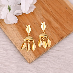 Custom Design Brass Earring <b>Antique</b> Vintage Brass Earring for Women High-quality Brass <b>Gold</b> Plated Studs Earrings Bulk Order - Product Image 2