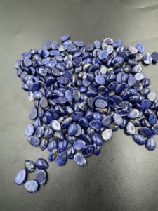 High Quality Natural Sodalite Loose Gemstone Smooth <strong>Pear</strong> <strong>Shape</strong> Cabochon 10x14mm-13x18mm for Jewelry Making Wholesale <strong>Gems</strong> - Product Image 2