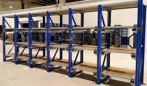 Estante de herramientas industrial Apertura Molde de acero Estantes Cajón 100% Estructura de perno de protección contra la corrosión para palé de almacenamiento de almacén - Product Image 4