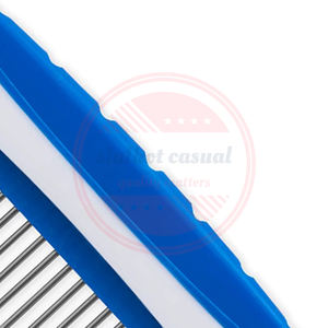 Peines de aseo para mascotas, peines de acero inoxidable de alta calidad, con diseño personalizado OEM, 100% - Product Image 3