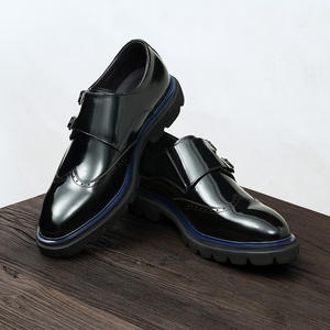 Botas de Hombre de Cuero Rojo y Negro 2026, Cuero Genuino, Clásicas, con Doble Botón en Contraste, Estilo Británico Retro, Económicas - Product Image 4